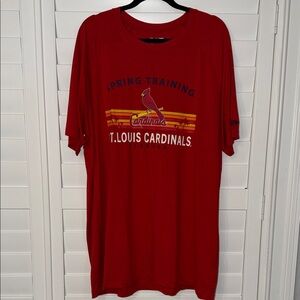 Men’s St. Louis Cardinals Red Spring Training T-Shirt-XXL